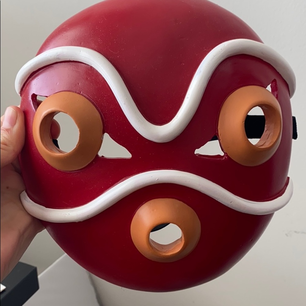 Princess Mononoke handmade clay mask